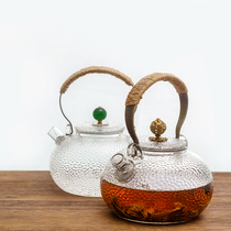 Japanese electric pottery stove special cooking teapot hammer heat-resistant glass pot lifting beam pot flower Tea Kettle Kettle