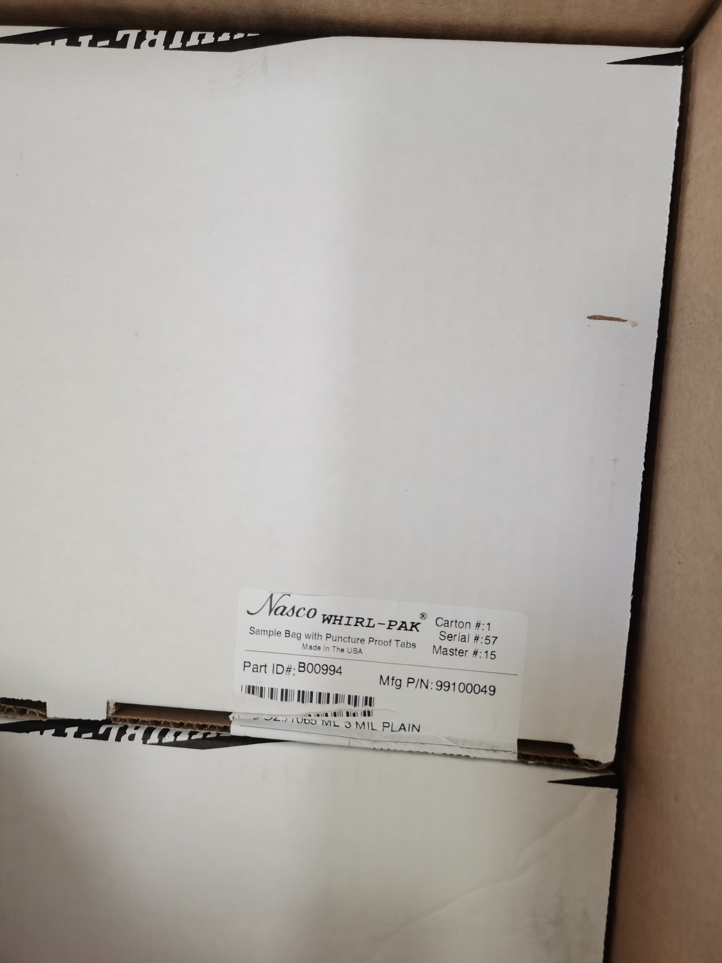 美国NASCO Whirl-Pak无菌取样采样袋B00994WA/B01449WA/B01020WA