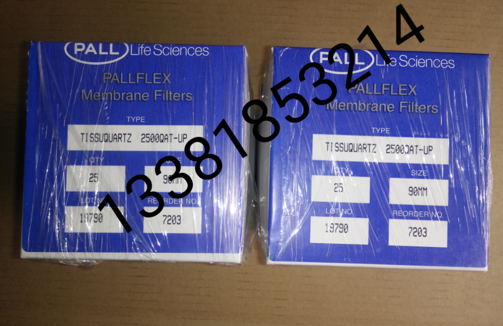 PALLFLEX颇尔90mm Tissuquartz石英滤纸过滤膜7203 2500QAT-UP