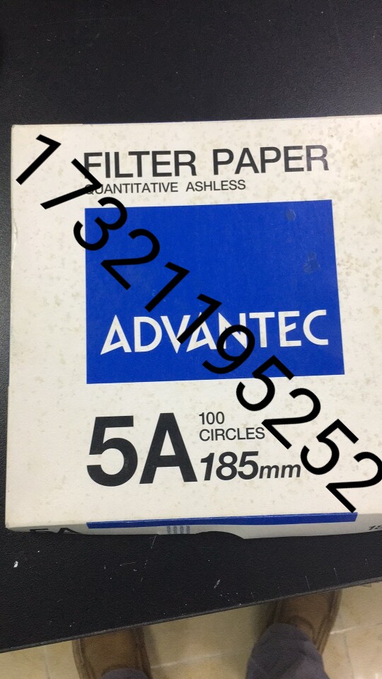 ADVANTEC东洋NO.5A定量滤纸185mm直径01511185