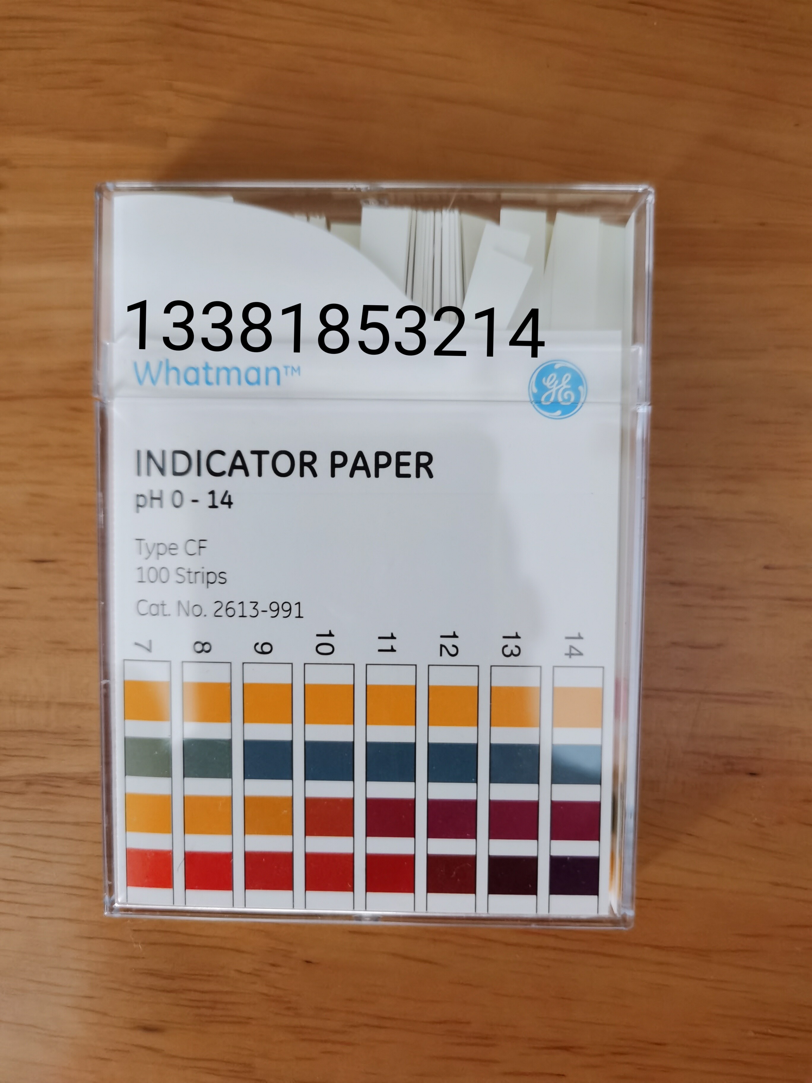 WHATMAN精密pH测试纸 0-14范围实验器材 INDICATOR PAPER 2613-991