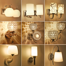 Modern minimalist bedside lamp Bedroom wall lamp Stair aisle lamp Double-headed wall lamp Living room creative lamp Wall-mounted lamp