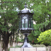 European-style gate lamp Wall headlight column lamp outdoor waterproof column head lamp wall lamp garden lamp large