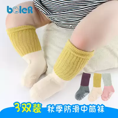 Baby tube socks chun qiu kuan anti-slip floor socks men baby socks