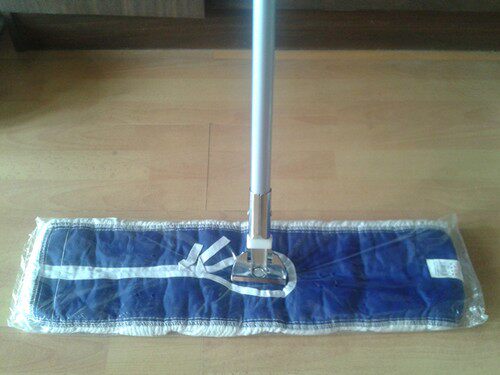 Ultra - bright 60 cm 24 inch dust push blue hotel lobby flat plate electrostatic ground cleaning mop