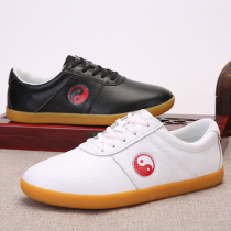  Wulin No 1 spring and summer new tai chi shoes Mens beef tendon bottom leather martial arts shoes womens practice shoes Kung fu shoes