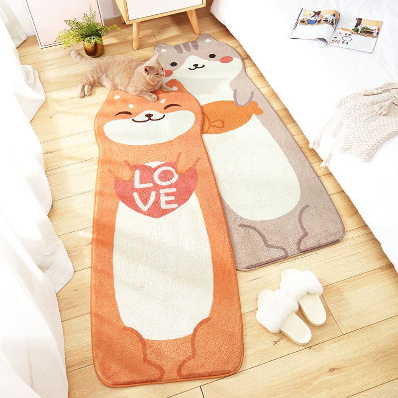 Bed sleepy mattress lamb lamb lamb rug bedroom household balcony mattress bedside blanket