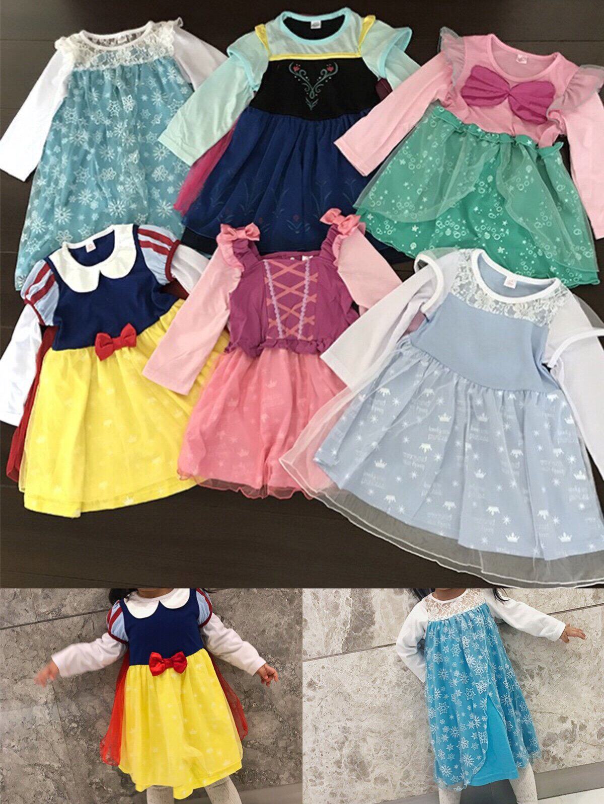 New Snow White Snow Princess Mermaid's Long Fat Cinderella Short Dress Shorts for the Spring