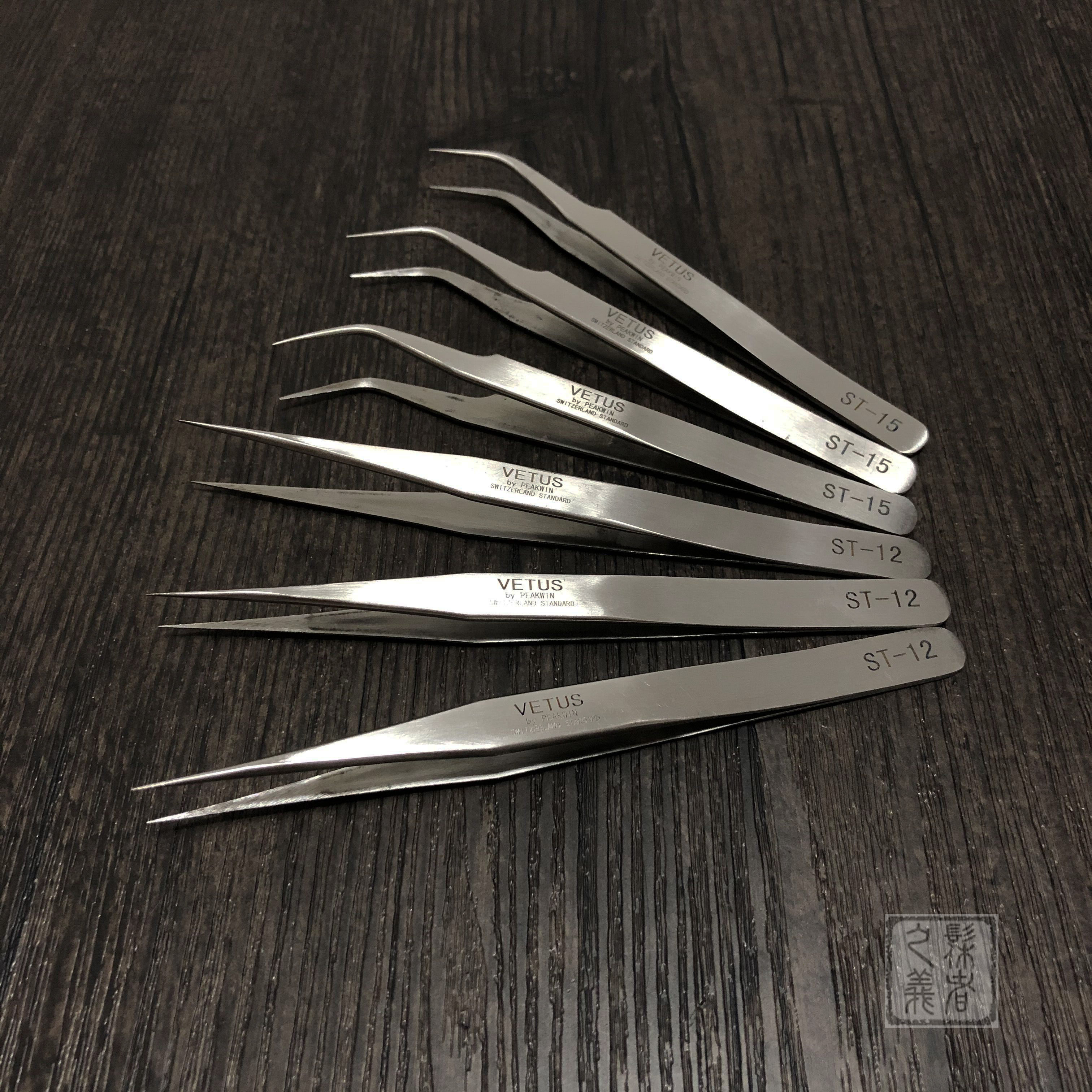 Stainless steel forceps High precision Straight head type Elbow type Lacquer art lacquer painting material The meaning of the beard