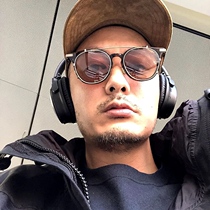 GIGI Yu Wenle with the same joint glasses frame men with sunglasses clip flat myopia glasses frame titanium tortoiseshell