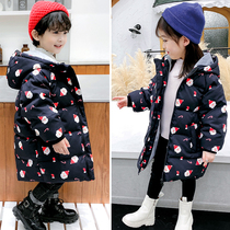 Bala bala boy down jacket 2022 new fairyboy dress girl foreign air child baby baby medium long jacket