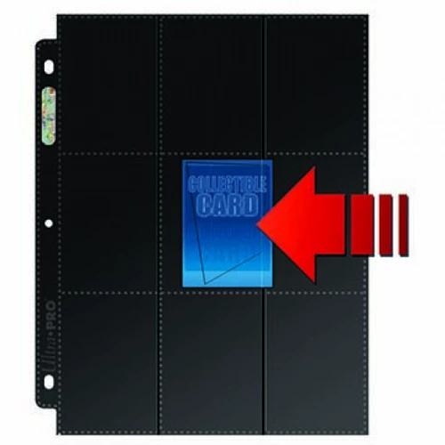 [IR] звезда NBA】 Ultra Pro Transparent Vertical Insertion 9 Страница импорта сетки Одно страница