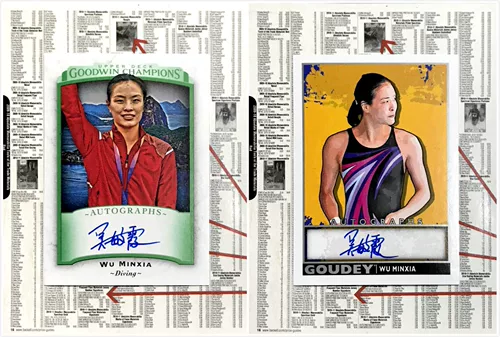 [IR] Звездная карта NBA 2017 Upper Deck Ud Goodwin Wu Minxia Подписанная карта