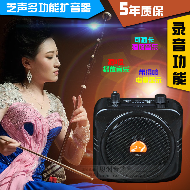 Small Bee Teaching Megaphone Flute Musical instrument Erhu portable amplifier with recording waist-mounted amplifier