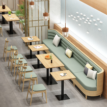 Customized music restaurant themed restaurant café café café wall seating sofa table and chair