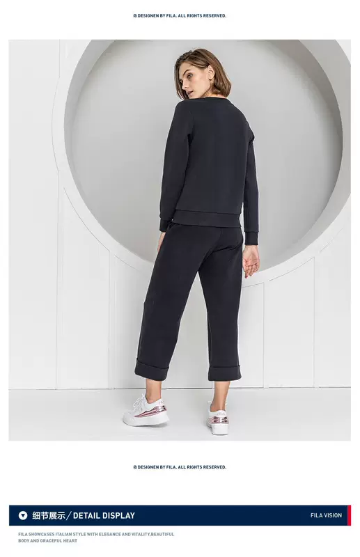 Áo len nữ chính hãng của FILA Fila 2019 Mùa xuân Xu hướng mới Thể thao Áo len thoải mái - Thể thao lông cừu / jumper