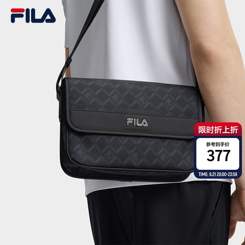 Fila Black Warrior Satchel | Fila Shoulder Bag 26 New Model Men's Anti-Splash Black Flip-Cover Crossbody Bag Fila Black Warrior Satchel | Fila Shoulder Bag 26 New Model Men's Anti-Splash Black Flip-Cover Crossbody Bag