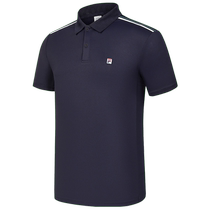 FILA mens lapel short-sleeved POLO shirt 2024 autumn new tennis sports breathable T-shirt top