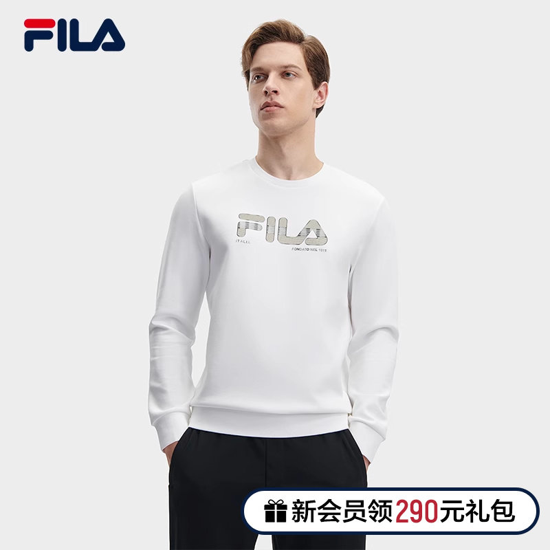 (Huang Jingyu Tongan) FILA File Men's Business Methodist 2023 Winter New Hooded Sweatshirt Sports Long Sleeve-Taobao