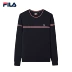 Áo len nam chính hãng của Fila Fila 2019 Xuân mới Áo thun nam đơn giản và hợp thời trang - Thể thao lông cừu / jumper áo thun dài Thể thao lông cừu / jumper