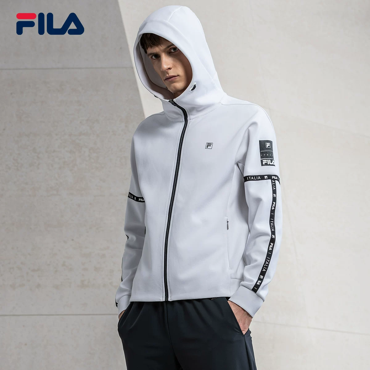 Spring set, hoody for leisure, trousers, 2019, loose straight fit