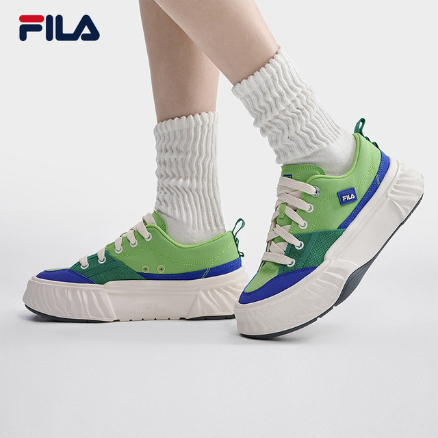 FILA Official Sichuan Shoes FOSSO ເກີບແມ່ຍິງ Canvas ເກີບບາດເຈັບແລະເກີບເກີບກິລາເກີບເກີບສີຂາວ