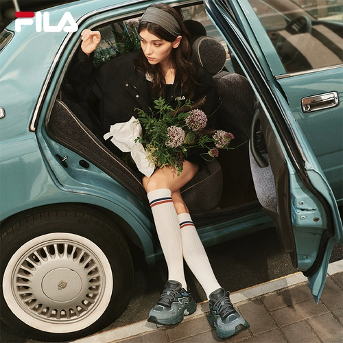 Филафила официальная папоротника Женская обувь кроссовки на открытом воздухе для папы обувь летние повседневные 𫔮 обувь, покрытые древними черными туфлями