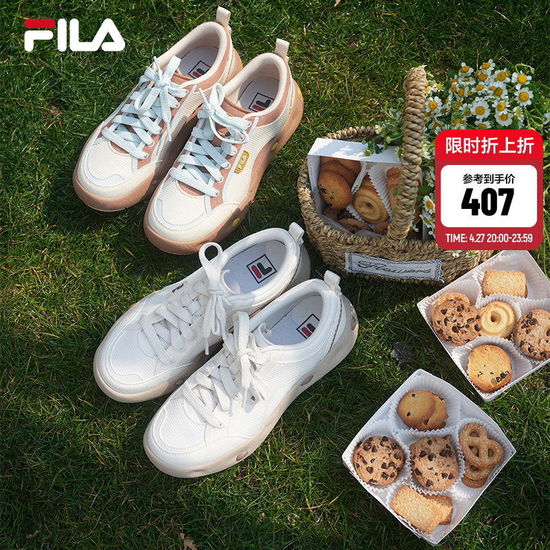 Cookie Shoes | Fila Official Summer Women's Shoes Canvas Shoes Thin-Soled Mesh Breathable Sports Sneakers Casual Shoes