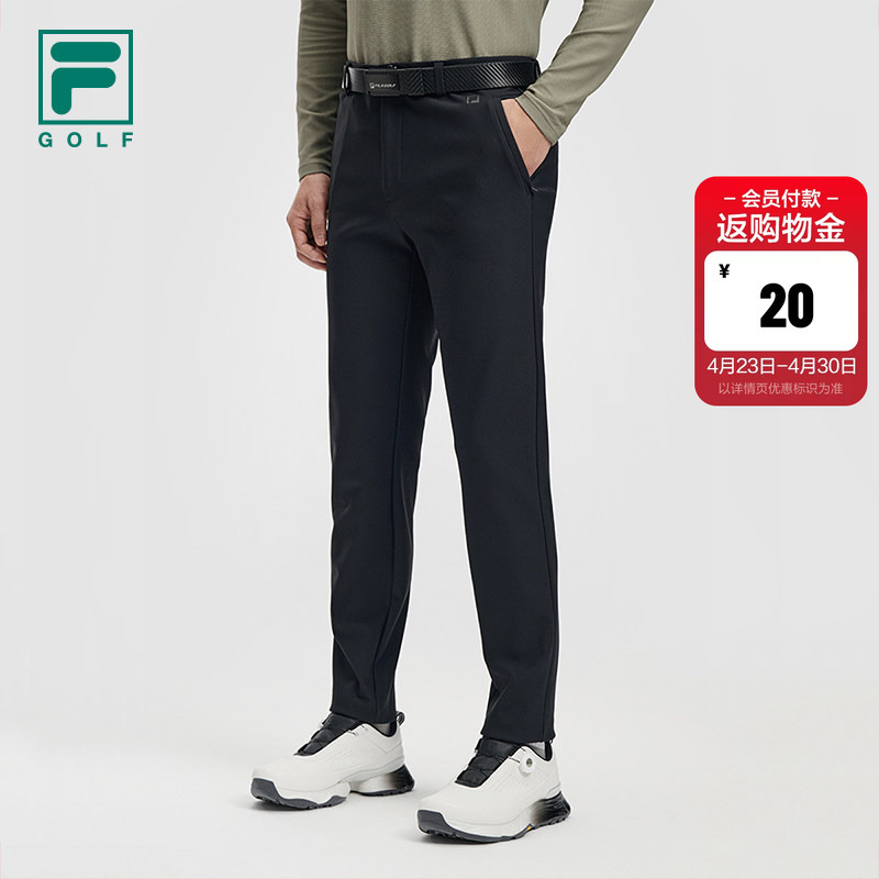 Fila Official Men's Knitted Trousers 2026 Spring New Golf Sports Simple Basic Straight Pants