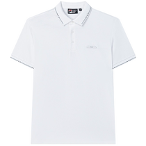 FILA official mens knitted short-sleeved POLO shirt 2024 winter new business casual basic top