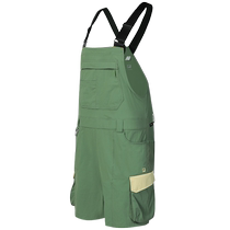 FILA official womens woven jumpsuit 2024 summer new outdoor sports loose overalls overalls