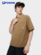 Fila fusion fila 패션 브랜드 남자의 직물 짧은 슬리브 폴로 셔츠 2025 여름 새로운 캐주얼 느슨한 탑