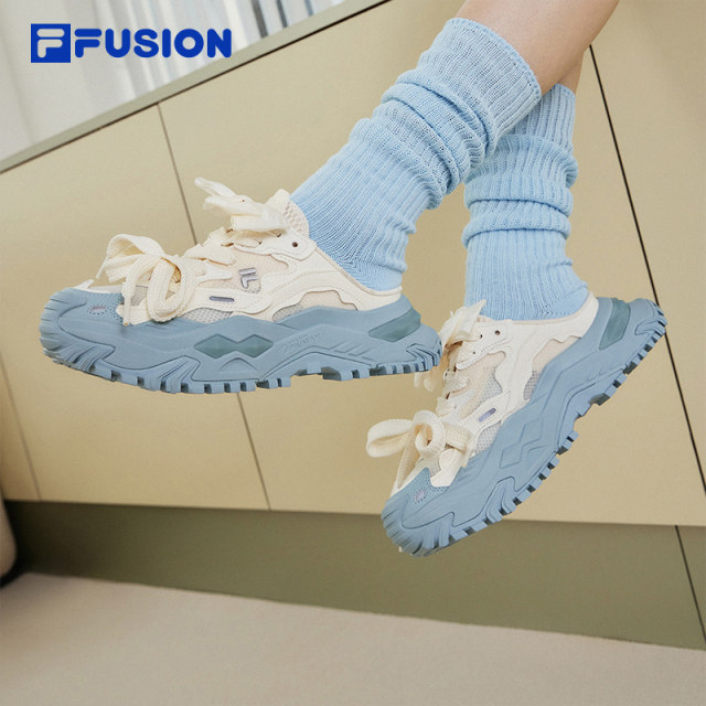 FILAFUSION Fila trendy brandy candy hard shoes women's shoes sports slippers summer thick-soled heightening casual shoes ເກີບກິລາ