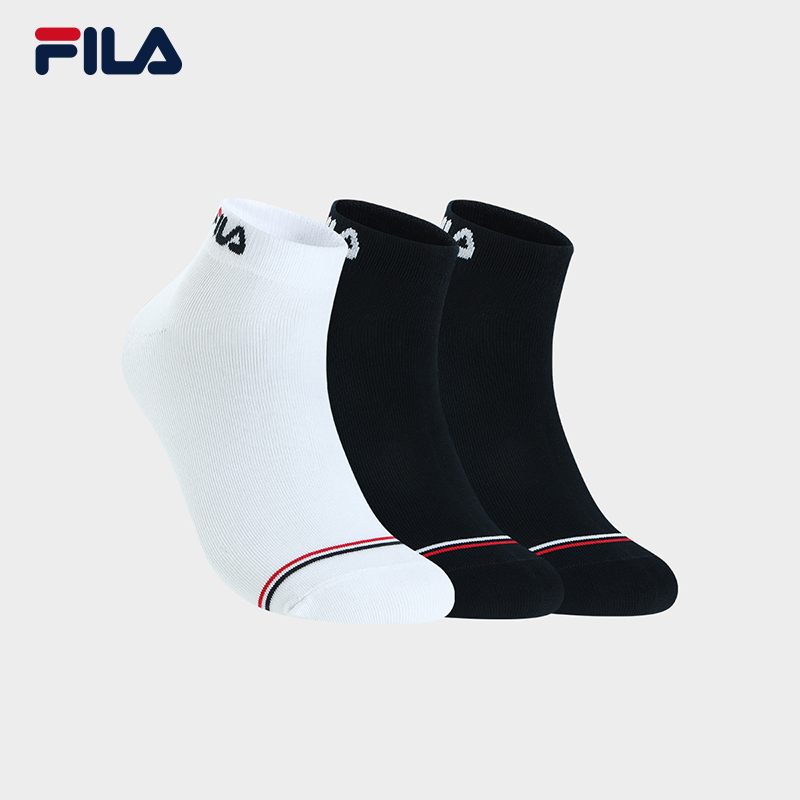 Fila Official Men's Socks Low-Cut Socks Set Autumn Sports Casual Fashion Short Socks Three Pairs Pack