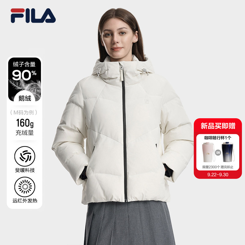 Fila Rgb Skin-Warming down Jacket | Fila 90% Goose down Short down Jacket for Women, Winter 2026 Warm Hooded Coat Fila Rgb Skin-Warming down Jacket | Fila 90% Goose down Short down Jacket for Women, Winter 2026 Warm Hooded Coat