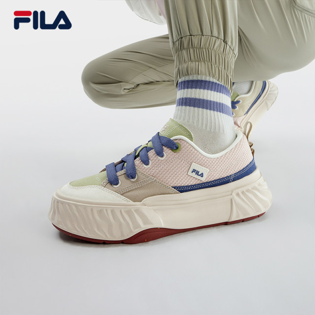 FILA ຢ່າງເປັນທາງການ FOSSO ເກີບແມ່ຍິງ canvas ເກີບເຂົ້າຈີ່ເກີບບາດເຈັບແລະ Sichuan ເກີບກິລາເກີບສີຂາວເກີບຜູ້ຊາຍ