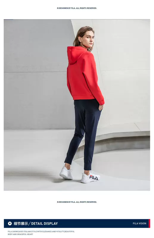 Áo len nữ chính thức của FILA Fila 2019 Mùa xuân mới Thể thao thường xuyên đan áo len nữ - Thể thao lông cừu / jumper