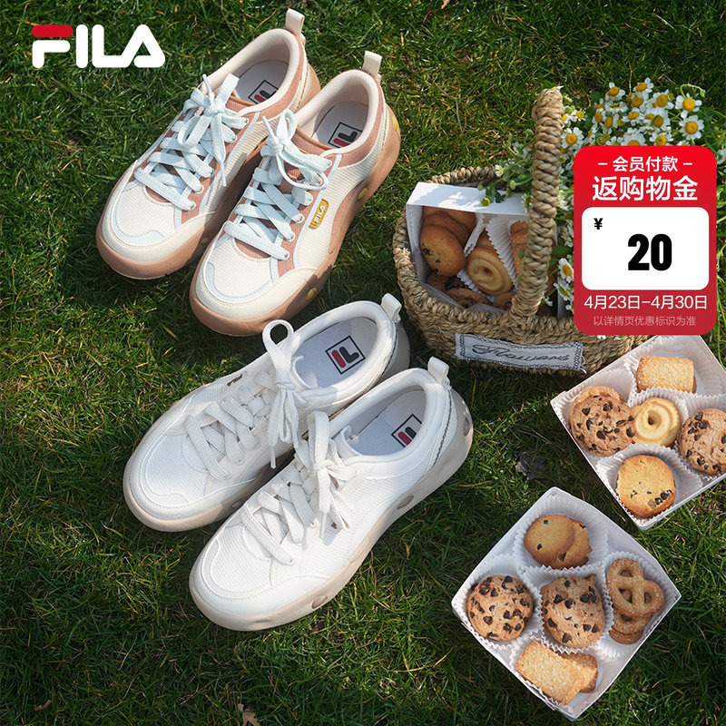 Cookie Shoes | Fila Official Summer Women's Shoes Canvas Shoes Thin-Soled Mesh Breathable Sports Sneakers Casual Shoes