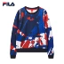 Áo len nữ chính hãng của FILA Fila 2019 Mùa xuân mới Áo thể thao dệt kim màu sắc - Thể thao lông cừu / jumper Thể thao lông cừu / jumper