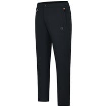 FILA official mens woven trousers 2024 autumn new simple basic outdoor sports straight pants