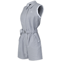 FILA Official Womens Woven Jumpsuit 2024 Summer New Golf Sports Waist Basic Pants