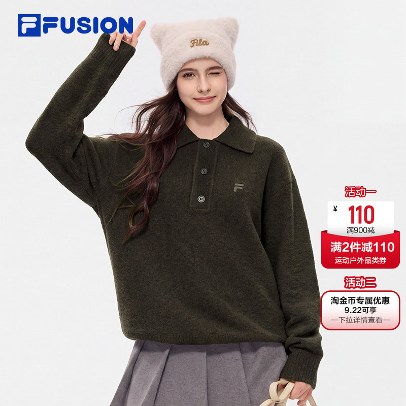 Fila Fuzzy Sweater | Fila Knitwear 26 Winter New Style Knitted Sweater for Women, Casual Pullover Solid Color Top for Men Fila Fuzzy Sweater | Fila Knitwear 26 Winter New Style Knitted Sweater for Women, Casual Pullover Solid Color Top for Men