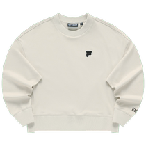 FILA FUSION Fila trendy brand knitted round neck womens sweatshirt pure cotton trendy casual simple loose pullover