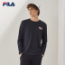 FILA Fila Áo sơ mi nam dài tay chính thức 2019 Xuân Mới Đơn giản giản dị Áo thun dài tay nam - Áo phông thể thao ao thun the thao Áo phông thể thao