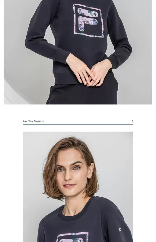Áo len nữ chính hãng của FILA Fila 2019 Mùa xuân Xu hướng mới Thể thao Áo len thoải mái - Thể thao lông cừu / jumper