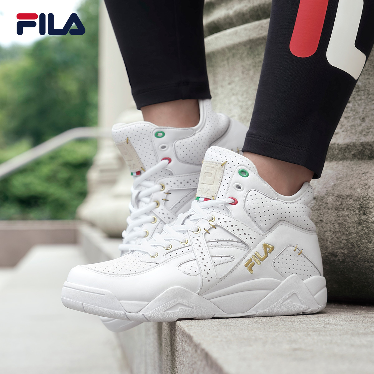 women wearing fila shoes
