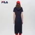 FILA Fila váy 2018 thể thao giản dị mới đơn giản và thanh lịch trùm đầu đầm