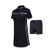 Fila fila golf của phụ nữ dress 2018 new thể thao giản dị ngắn tay áo polo cổ áo dress áo lining nữ chính hãng Trang phục thể thao