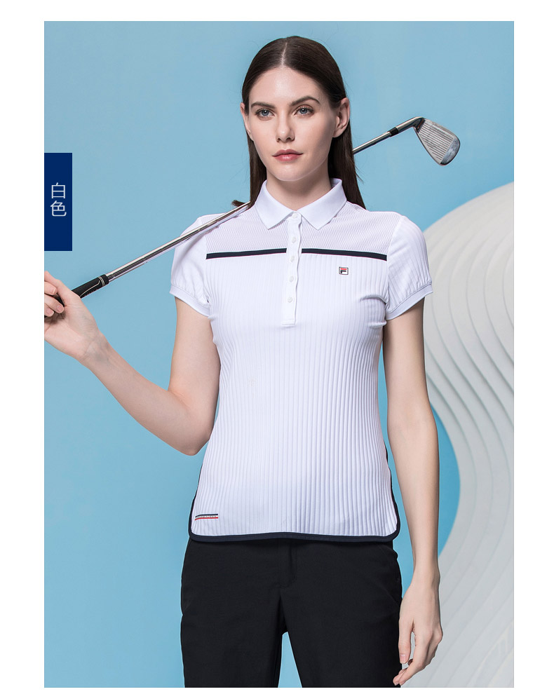 FILA Fila Golf Phụ Nữ Ngắn Tay Áo 2018 Thời Trang Mới Thể Thao Thoáng Khí Ngắn Tay Áo Polo Áo Sơ Mi Nữ áo polo nam cao cấp