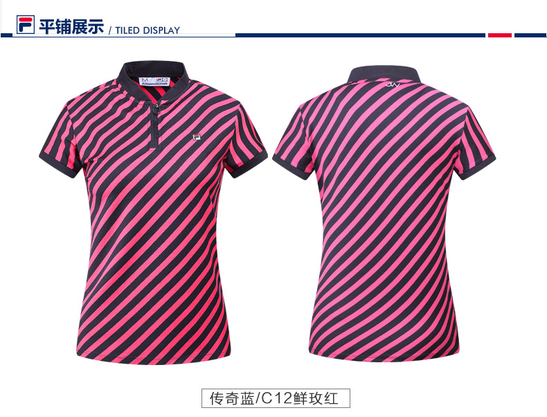 FILA Fila nữ POLO2018 mùa hè mới thân thiện với da thoáng khí cổ điển ngắn tay polo áo thể thao ngắn tay phụ nữ áo polo nam uniqlo